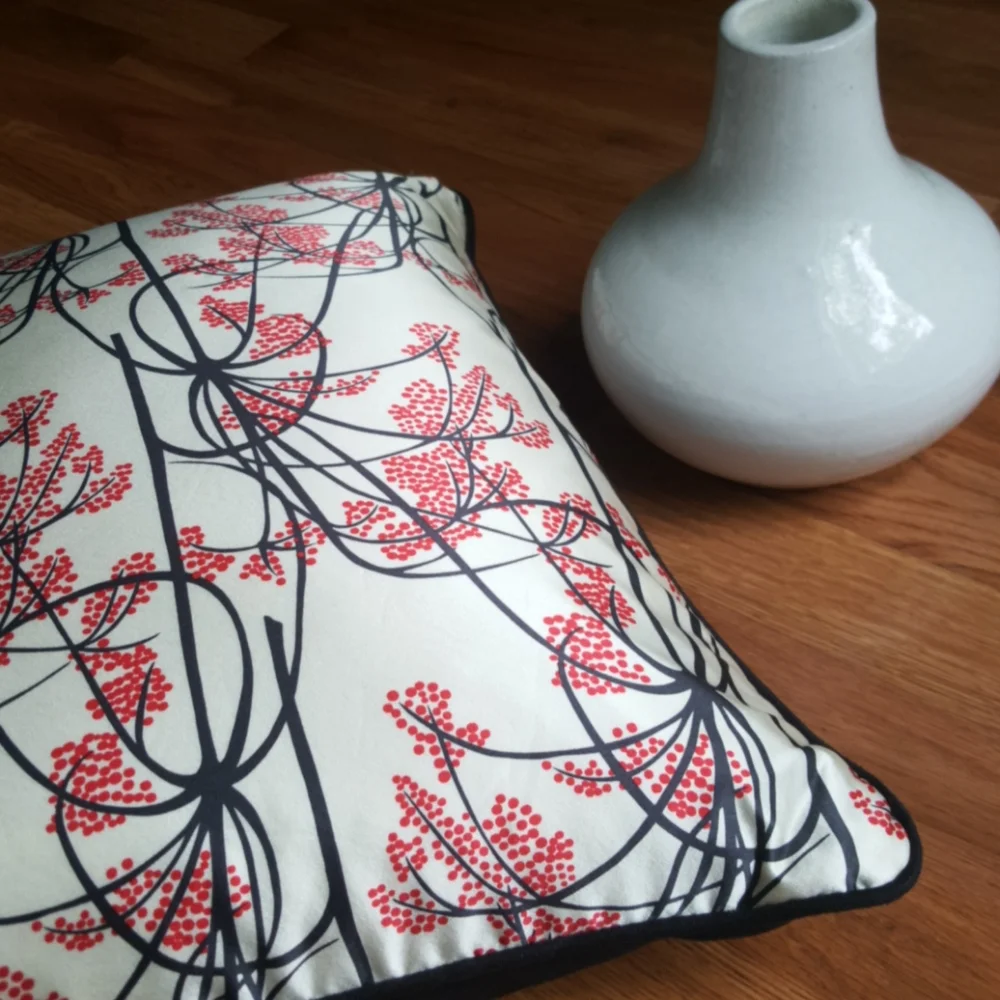 Wool Grass agnes & hoss satin/suede Pillow